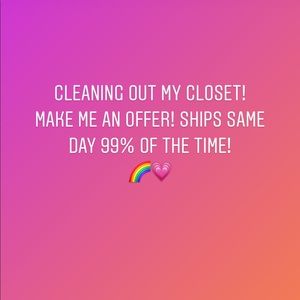 CLEANING OUT MY CLOSET